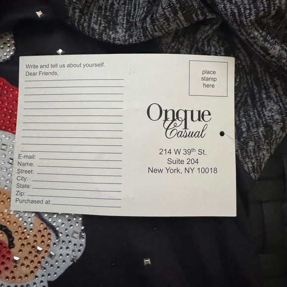 Onque Casual Woman's Graphic Sequined Bling Dress Peeking Santa Teacher Plus 2X - Picture 5 of 7